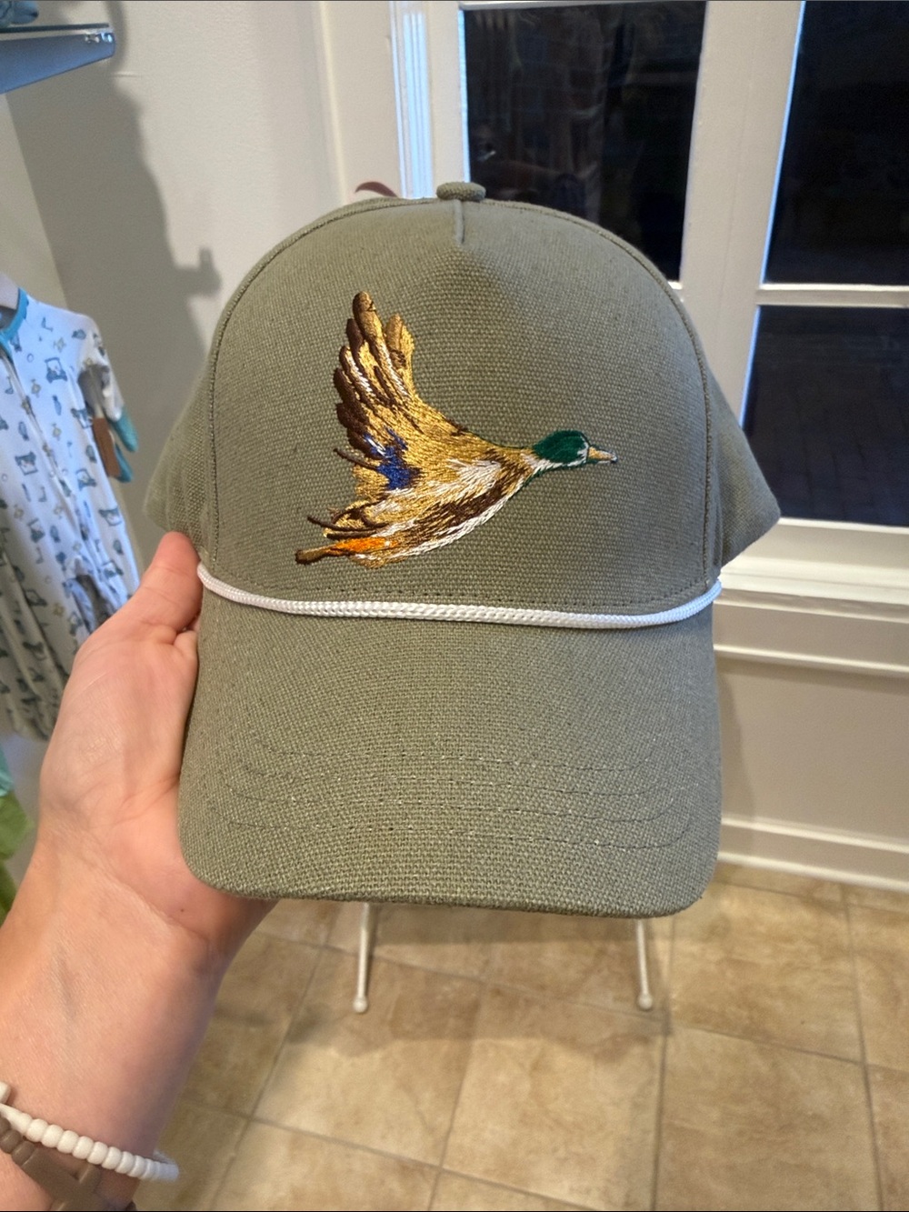 🦆 Olive Green Duck Mallard Buck Brothers Embroidered Cap